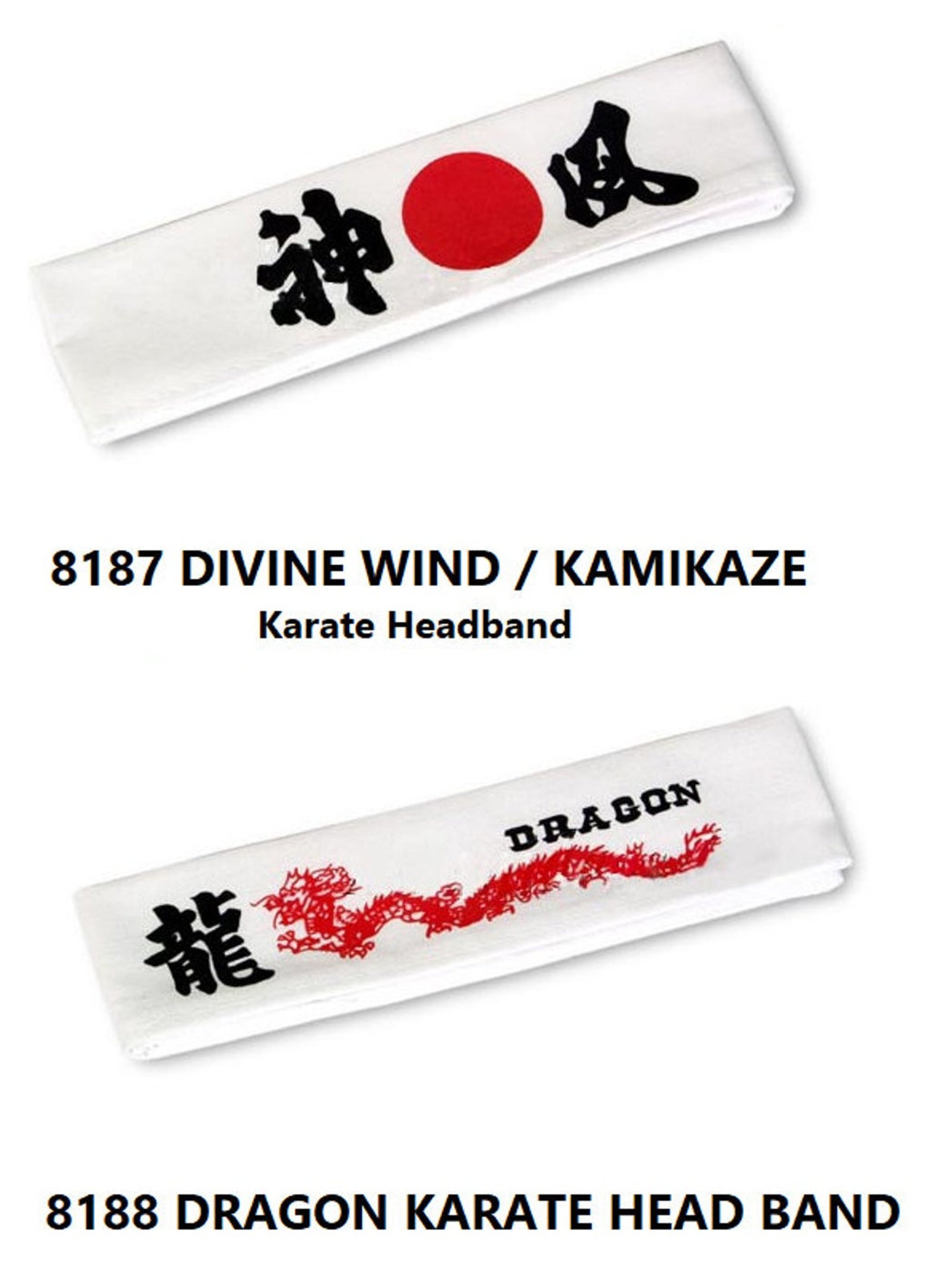 Karate Headband Martial Arts Head Bands for Kids and Adults Etsy