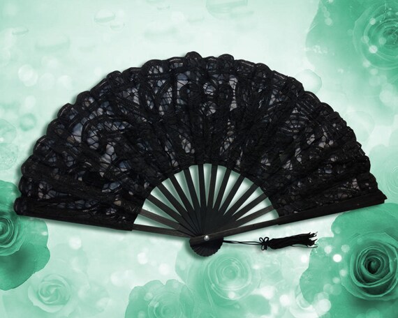 lace wedding fans