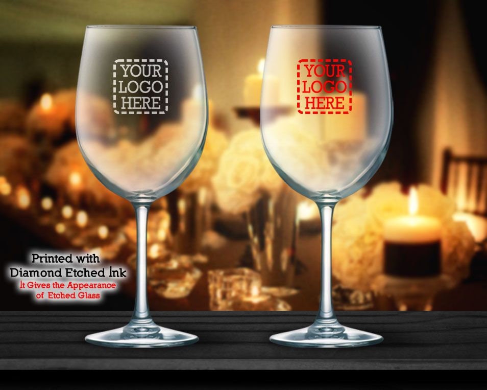 Monogram Personalized Stemless Wine Glasses 15 oz. ARC