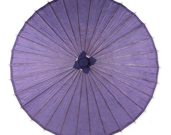 26" Purple Paper Umbrella, Paper Parasols for Wedding