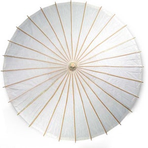 32" White Paper Umbrella, Wedding Parasols, White Parasols, umbrellas for Wedding