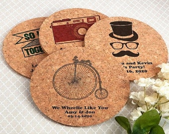 100+ Personalized Cork Coasters, Round Cork Coasters, Custom Square Cork Coasters, Promotional Drink Coasters