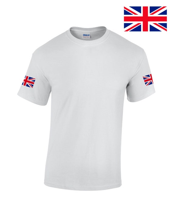 Union Jack Flag T-Shirt for Men | UK United Kingdom Great Britain British  Shirts for Men Women Casual Crewneck T-Shirt