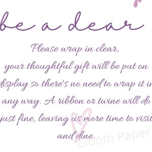 Wees alsjeblieft een lieve wrap in clear, display douche uitnodiging invoegen, instant download, babyshower, bruidsdouche, PDF, JPG