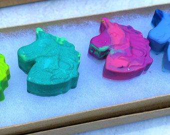 Unicorn Crayon Gift Set, Rainbow Coloring, Party Favors