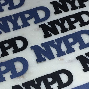 NYPD Police Confetti, Custom Police Department Confetti, Police Officer Graduation, Retirement, Policeman Birthday Party, Thin Blue Line