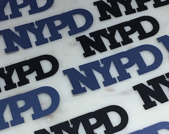 NYPD Police Confetti, Custom Police Department Confetti, Police Officer Graduation, Retirement, Policeman Birthday Party, Thin Blue Line