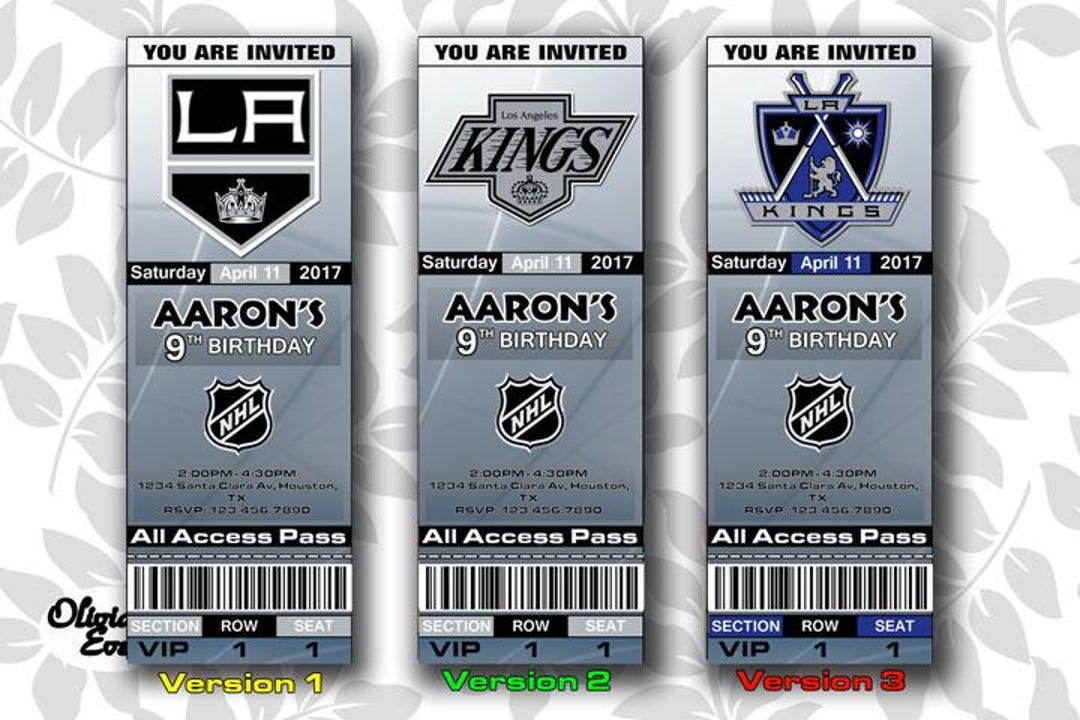 Kings Invitation Sign LA Kings Invitation, Invites, LA Kings Ticket Invite, Invites, Tickets ...