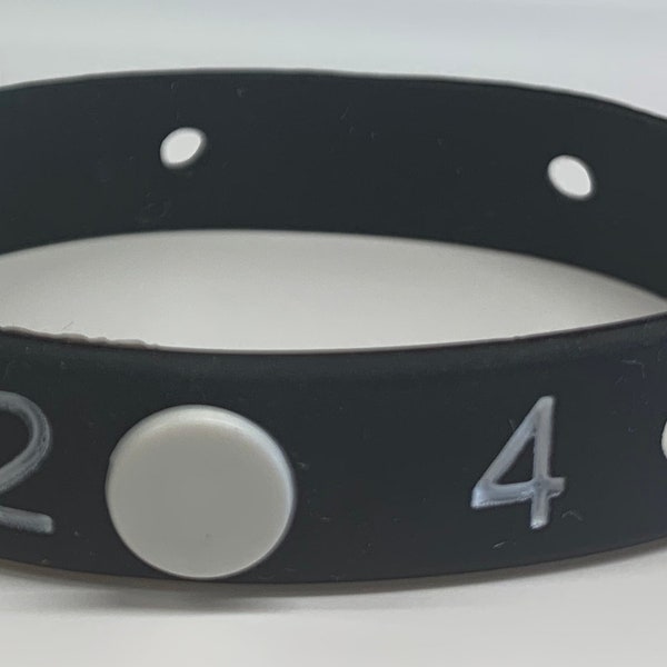 Black  and White Tracking Weight Loss Bracelet