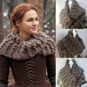 Outlander - Brianna and Claire’s Sassenach Brown Cowl Replica -  Multiple Color Choices! - infinity scarf