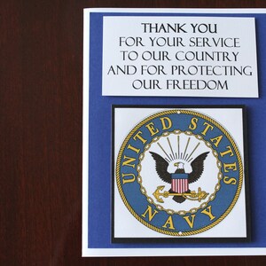 Thank You To Our Men Women In The U S Navy Handmade Etsy