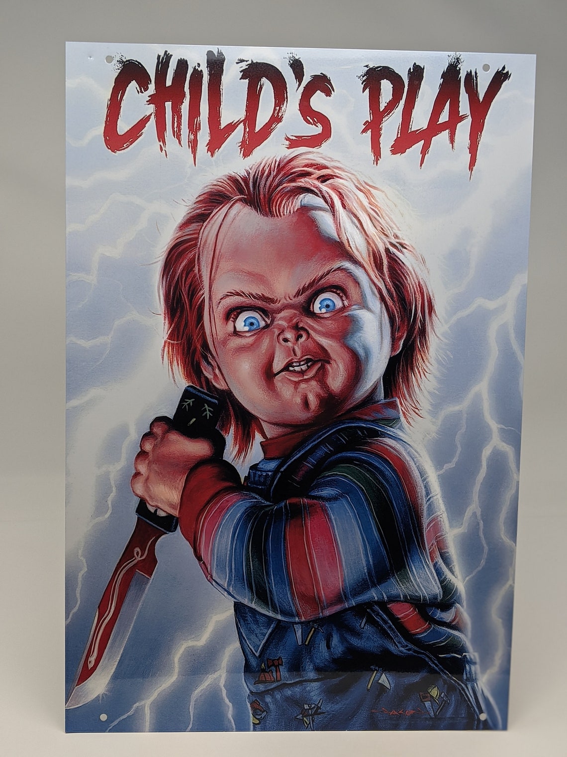 Chucky Childs Play Aluminum 12x18 Movie Poster Etsy