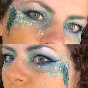 Mermaid Temporary Tattoo, Mermaid Tattoo, Fish Scales Tattoo, Mermaid Scales Body Art, Mermaid