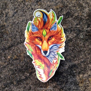Fox Temporary Tattoo: Animal Spirit, Nature Design