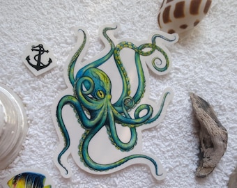 Octopus Temporary Tattoo: Realistic Beach Body Art