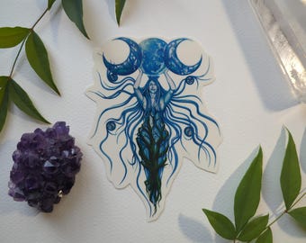 Goddess Temporary Tattoo: Moonstone Hair Crystal Body Art