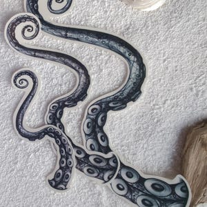 Realistic Octopus Temporary Tattoo: Handmade Tentacle Design