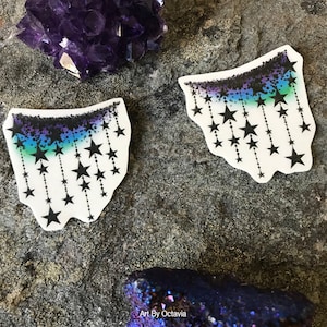 Star Makeup, Star Temporary Tattoo, Witchy Tattoo, Witch Costume, Halloween Makeup, Halloween Tattoo, Black Stars, Glam Glitter Eyes