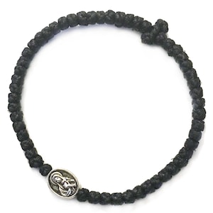 Thin Komboskini Bracelet with Virgin Mary