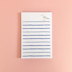 Watercolor Seagull Notepad | Coastal Notepad | Nautical Notepad | Gull Notepad