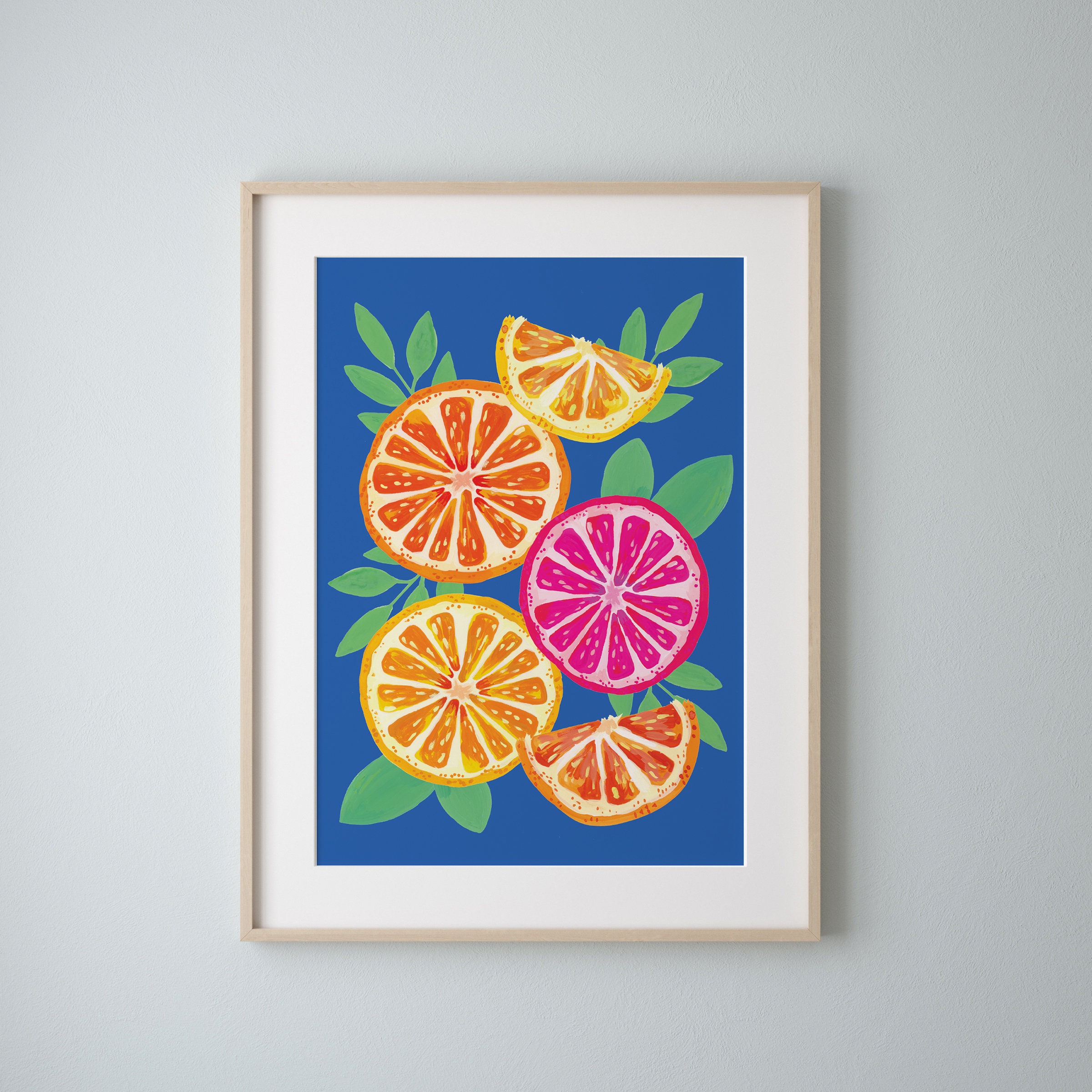 Oranges Wall Art Citrus Artwork Print Citrus Wall Art Etsy