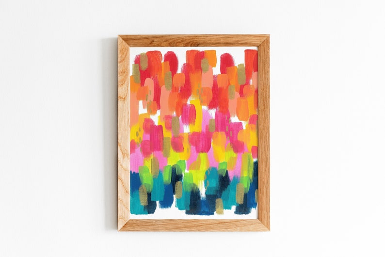 Rainbow Wall Art Rainbow Art Print Rainbow Home Decor Etsy