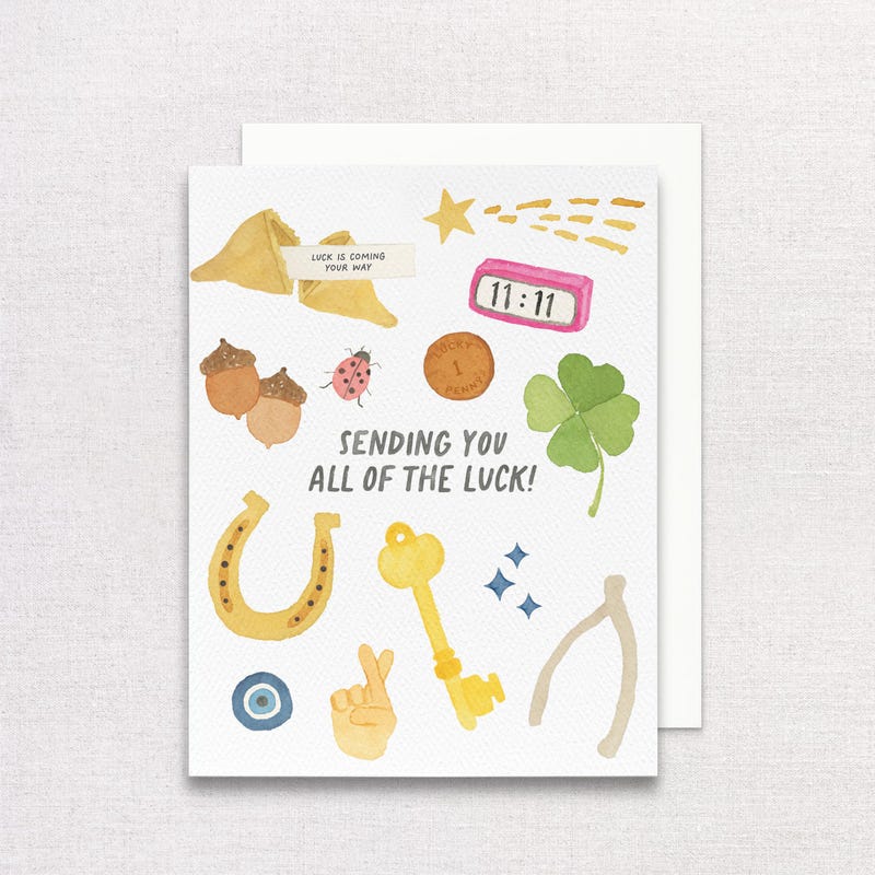 Good Luck Card - Etsy