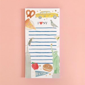 NYC Notepad | New York City Notepad | New York City Icons Notepad | Shopping List Notepad | Cute List Pad | Travel Notepad