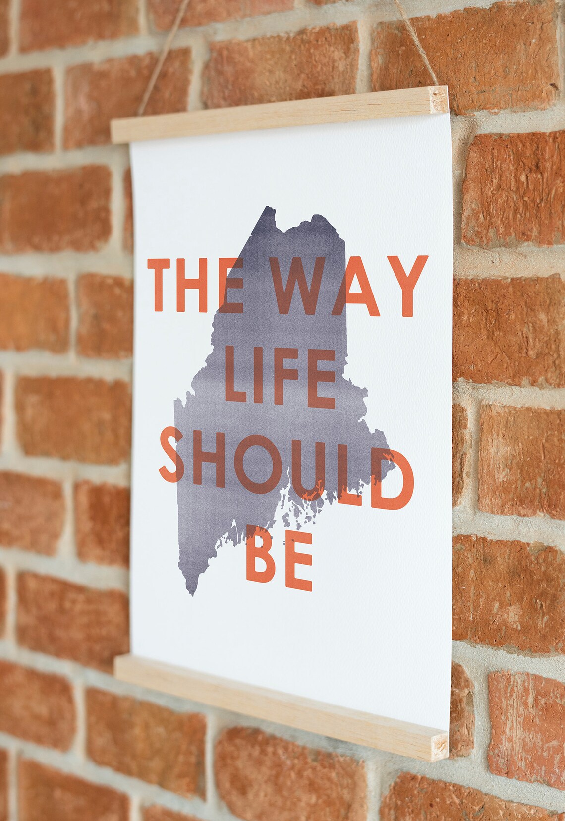 Large Maine Poster the Way Life Should Be Poster State of - Etsy