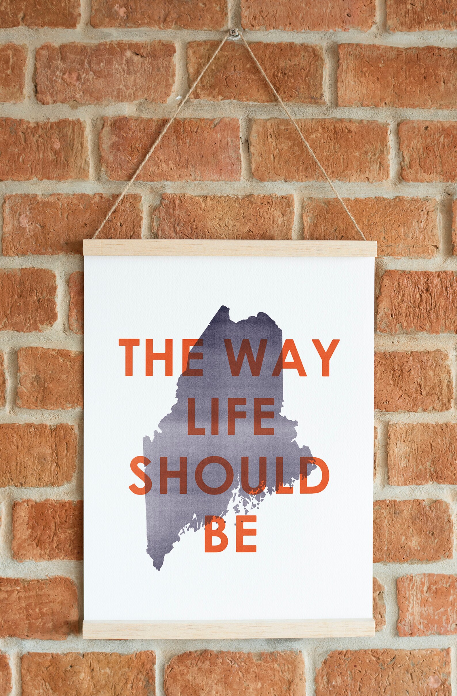 Large Maine Poster the Way Life Should Be Poster State of - Etsy