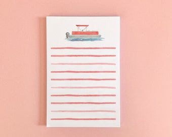 Pontoon Boat Notepad | Lake Life Notepad | Pontoon Notepad | Pontoon Boat Decor | Pontoon Boat Gift | Lake Like Gift