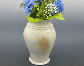 Soda-fired Stoneware Vase, handcrafted pottery