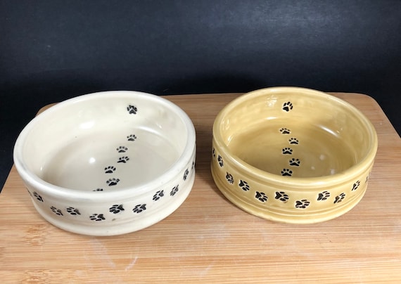 COMESOON cat bowls, upgraded 13 oz ceramic elevated cat food bowls for food  and water, raised