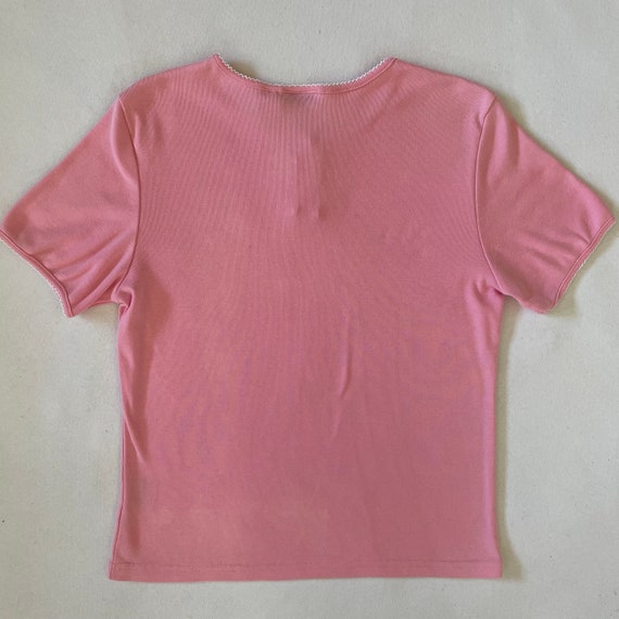 Lace-Trim Henley T-Shirt, Compare