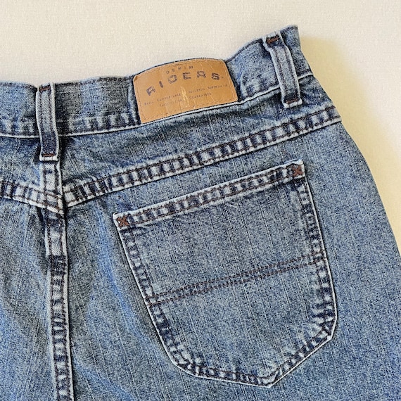 Size XL Vintage 90s Riders Jean Shorts Lee High R… - image 4