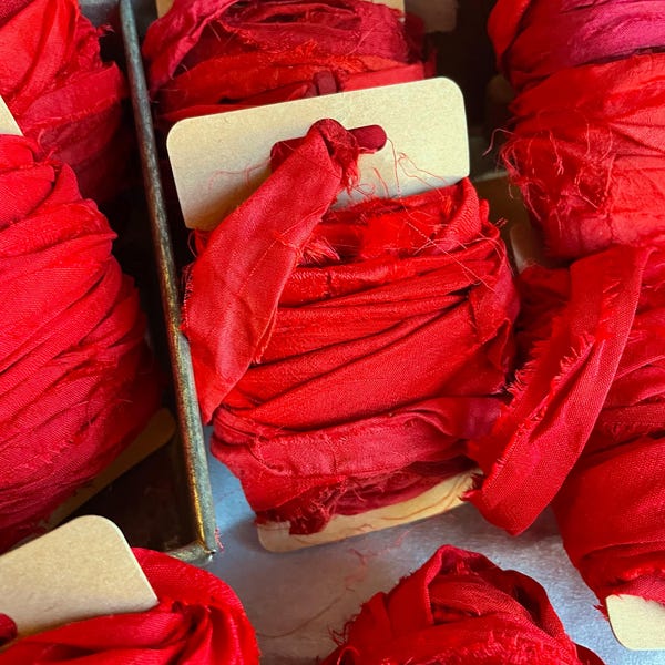 Red Silk Fabric - Etsy