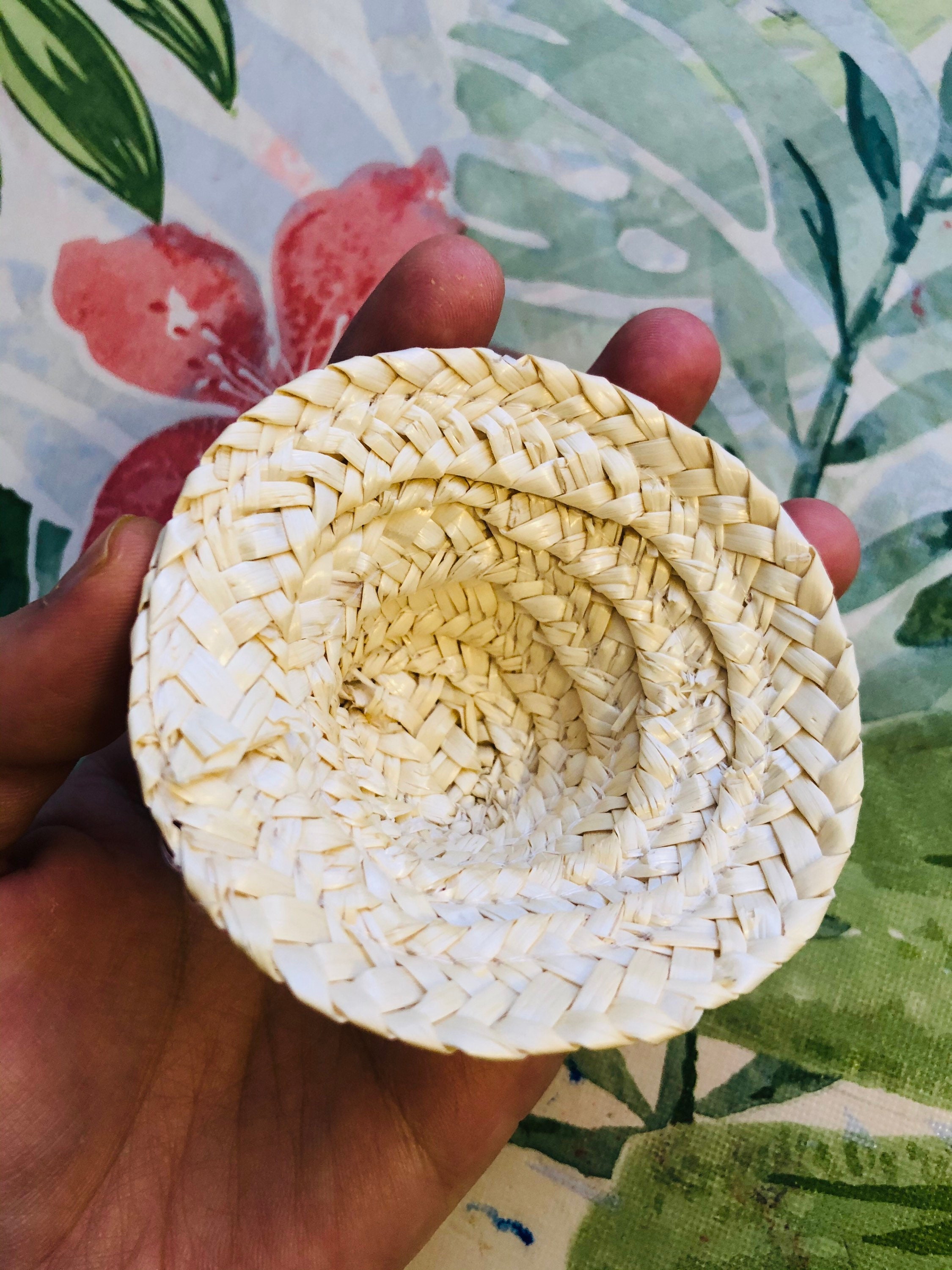 Set of 2 Miniature straw doll mini hat for crafting or dolls Etsy