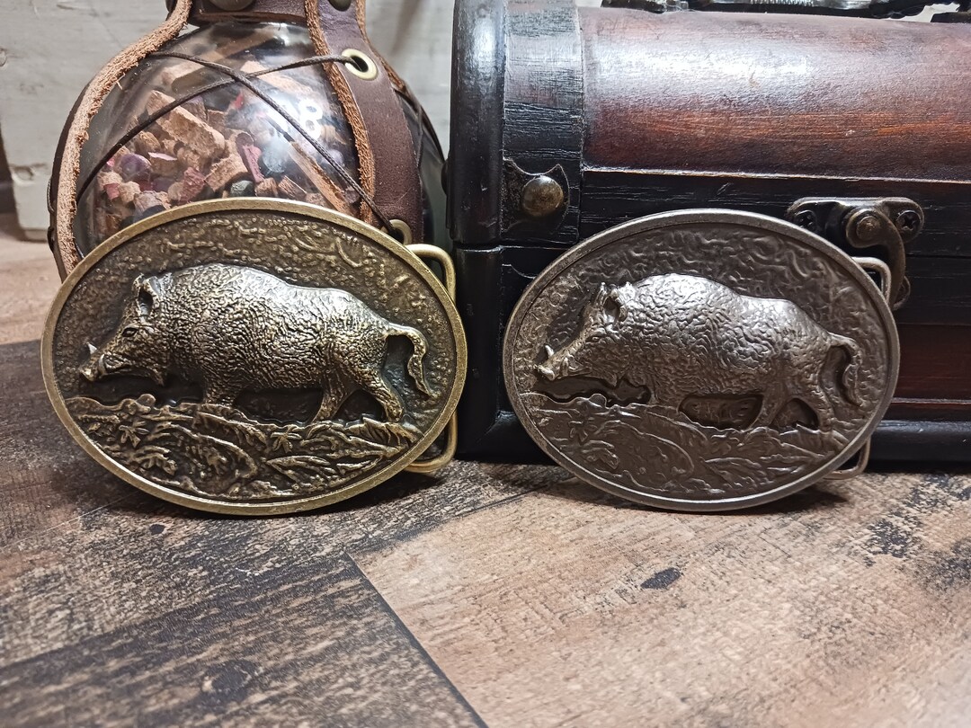 Hog Hunting Wild Boar Belt Buckle Animal Pattern Alloy Smooth Buckle