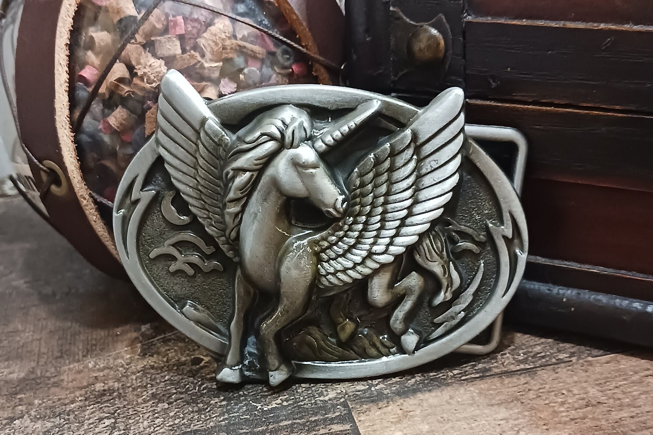 New Pegasus unicorn Alicorn Belt Buckle Unicorn Belt Buckle - Etsy main image 2