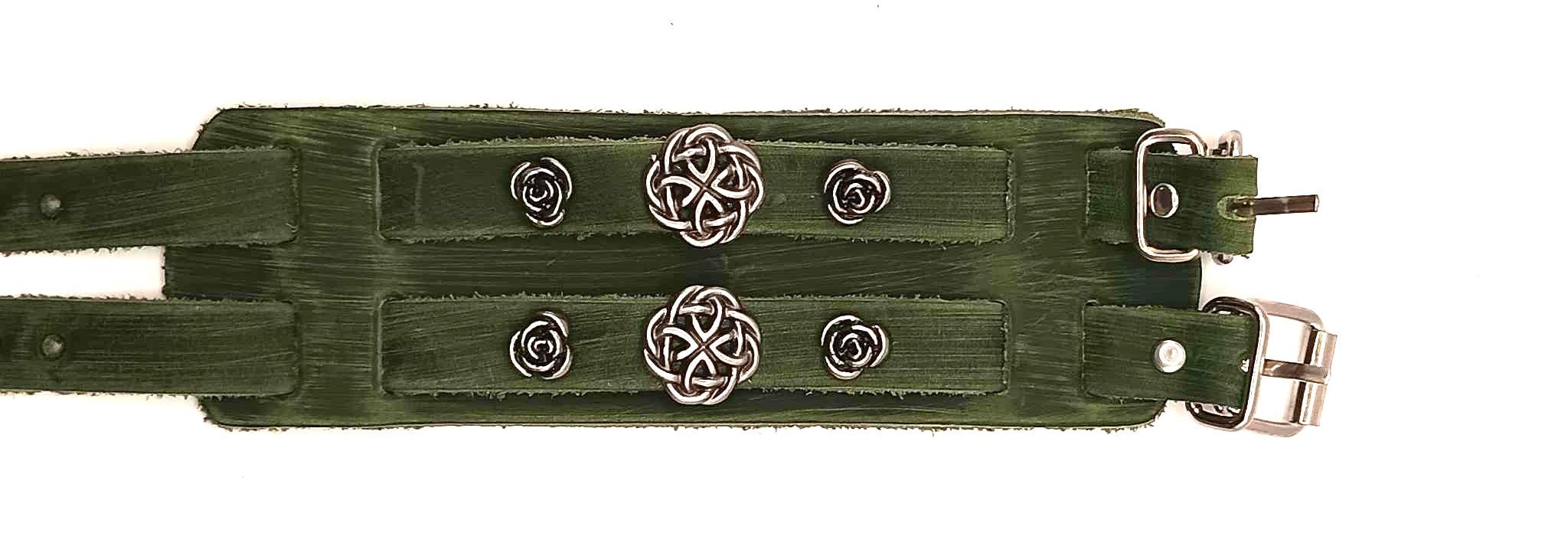 Celtic Viking Renaissance Rose Leather Bracelet Cuff Wristlet Bracer - Etsy