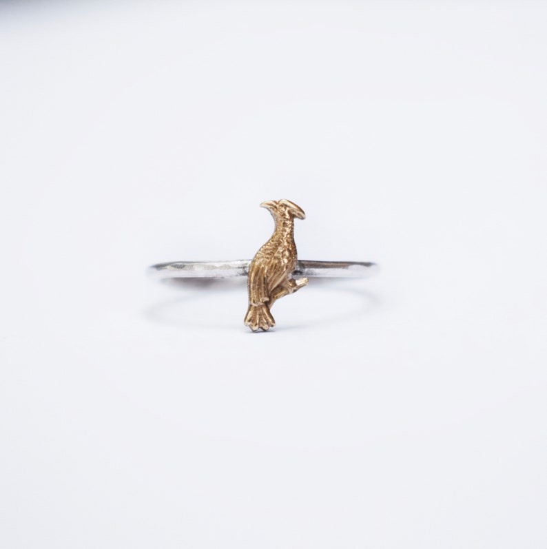 Brass Bird Stacking Ring