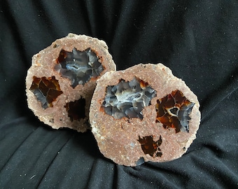 Raro Thunderegg turco lucidato a specchio, uovo di tuono con 3 nuclei
