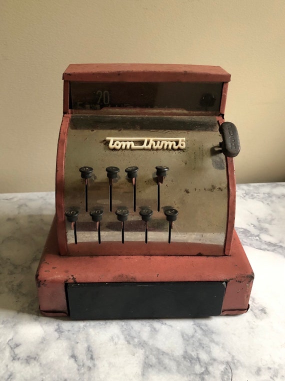 Vintage Red Tom Thumb Cash Register | Etsy