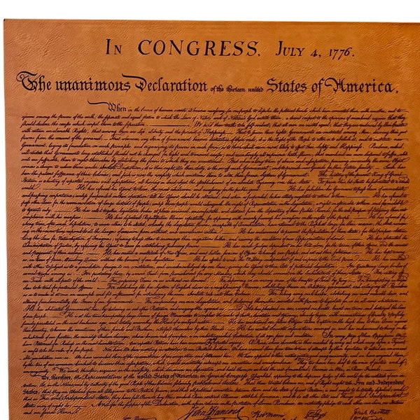 Declaration of Independence Etsy