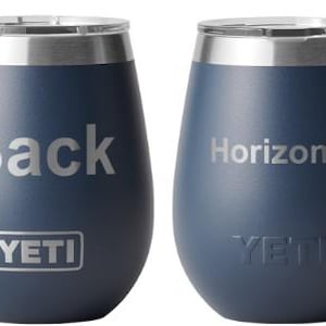 Yeti Rambler Wine Tumblers - Customizable Laser Engraved image 4