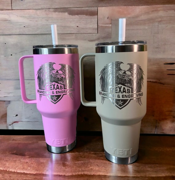 Customizable YETI 42oz Mugs With Straw Lid-laser Engraved 
