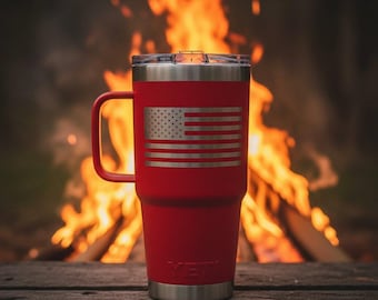 Yeti Rambler Travel Mugs - Customizable Laser Engraved
