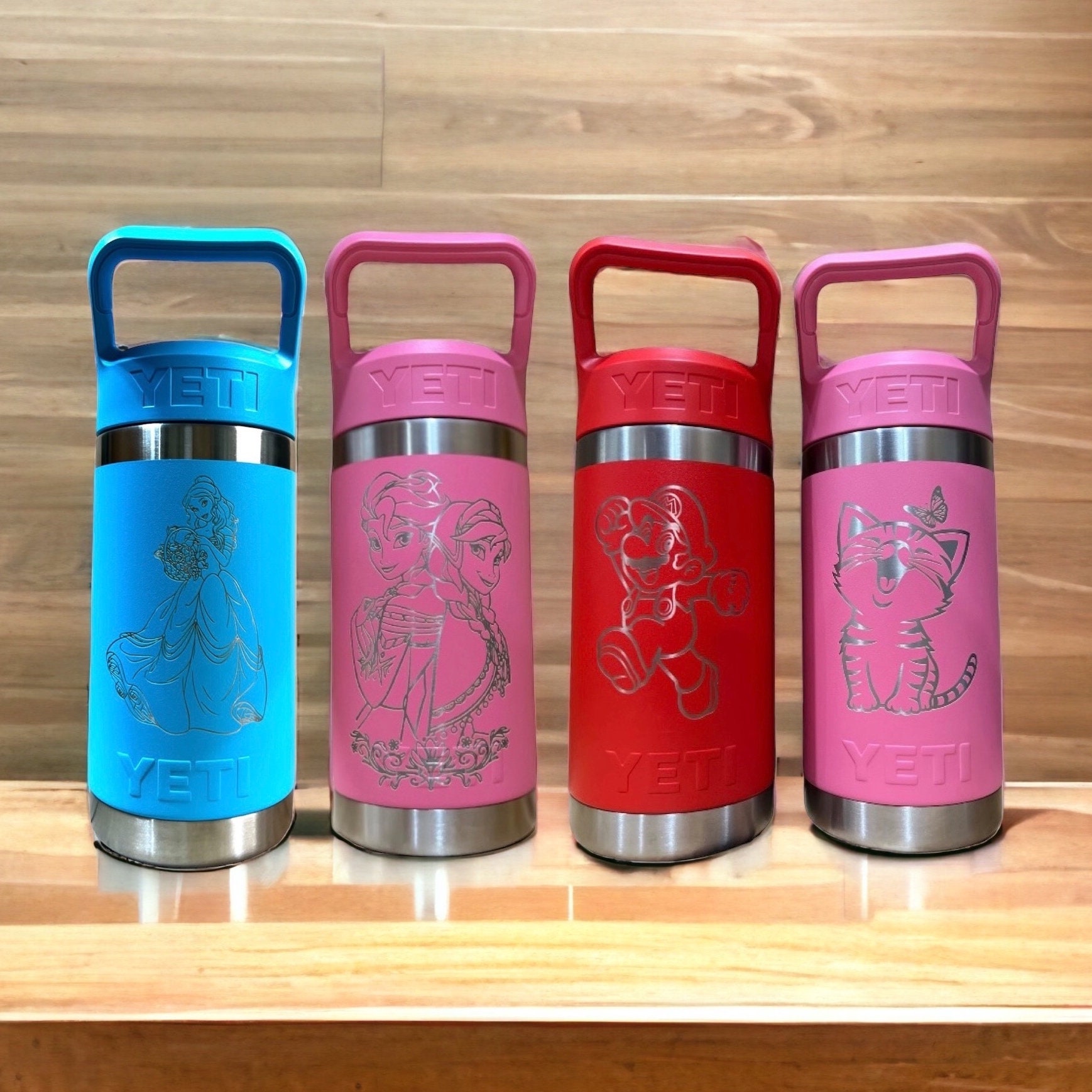 Custom kids YETI Rambler Jr., Laser engraved Kid's Tumbler – Four One Living