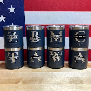 Yeti Rambler 10oz Stackable Lowball - Customizable Laser Engraved