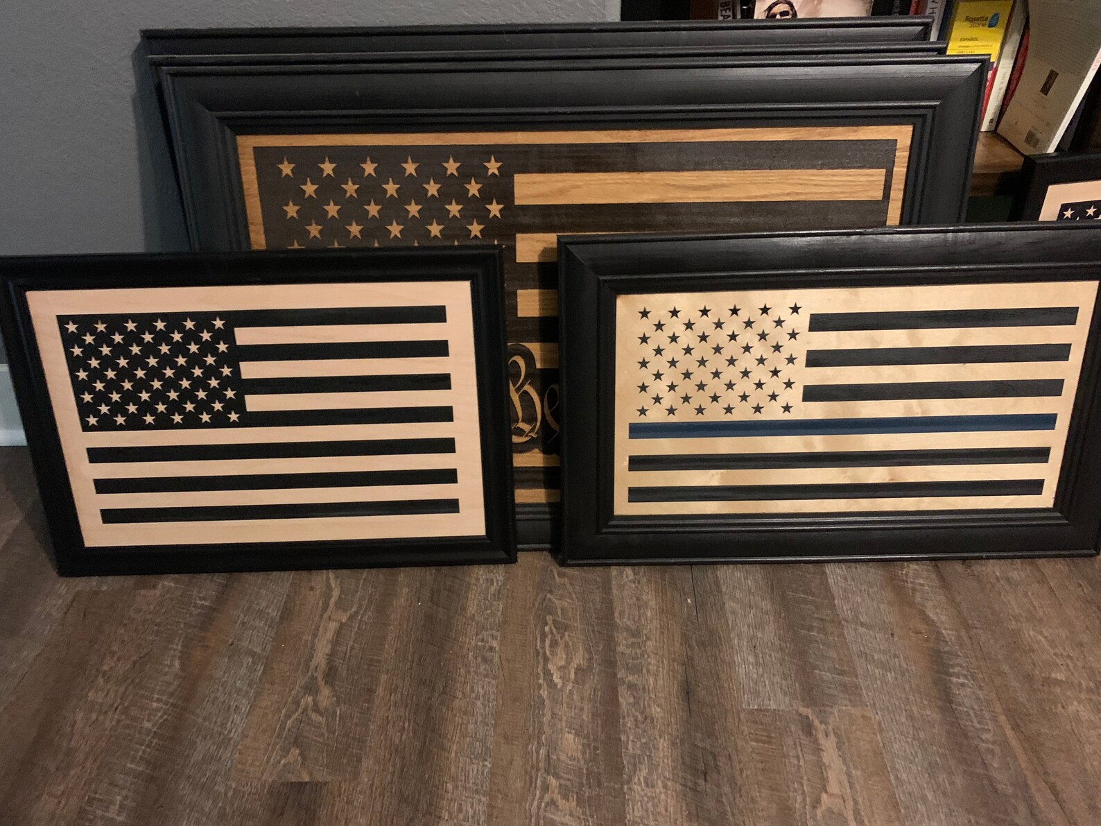 Laser engraved Flags Etsy